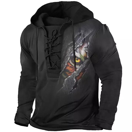 Men's Pullover Hoodie Sweatshirt Pullover Black Hooded Tiger Graphic Prints Lace up Print Casual Daily Sports 3D Print Basic Streetwear Designer Spring & Fall Clothing Apparel Hoodies Sweatshirts
Men's Pullover Hoodie Sweatshirt Pullover Black Hooded Tiger Graphic Prints Lace up Print Casual Daily Sports 3D Print Basic Streetwear Designer Spring & Fall Clothing Apparel Hoodies Sweatshirts