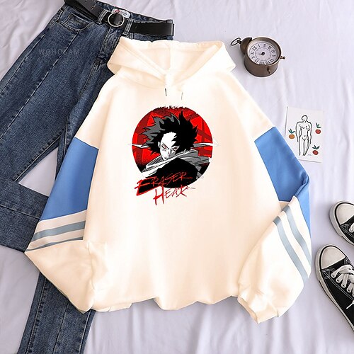 Inspired by My Hero Academia Aizawa Shouta Hoodie Cartoon Manga Anime Graphic Hoodie For Men's Women's Unisex Adults' Hot Stamping 100% Polyester
Inspired by My Hero Academia Aizawa Shouta Hoodie Cartoon Manga Anime Graphic Hoodie For Men's Women's Unisex Adults' Hot Stamping 100% Polyester