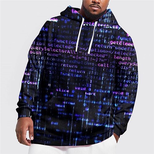 Men's Plus Size Pullover Hoodie Sweatshirt Big and Tall 3D Print Hooded Long Sleeve Spring & Fall Basic Fashion Streetwear Comfortable Daily Wear Vacation Tops
Men's Plus Size Pullover Hoodie Sweatshirt Big and Tall 3D Print Hooded Long Sleeve Spring & Fall Basic Fashion Streetwear Comfortable Daily Wear Vacation Tops