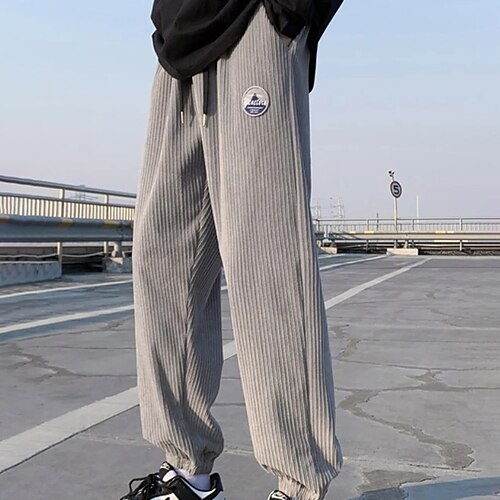 Men's Joggers Trousers Casual Pants Pocket Drawstring Elastic Waist Plain Breathable Soft Daily Streetwear Fashion Chic & Modern Khaki Dark Gray Micro-elastic
Men's Joggers Trousers Casual Pants Pocket Drawstring Elastic Waist Plain Breathable Soft Daily Streetwear Fashion Chic & Modern Khaki Dark Gray Micro-elastic