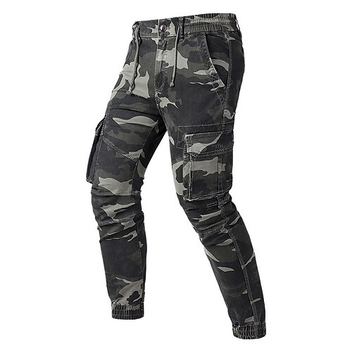 Men's Cargo Pants Trousers Work Pants Drawstring Elastic Waist Multi Pocket Camouflage Comfort Breathable Casual Daily Streetwear Cotton Blend Sports Fashion ArmyGreen Light gray Micro-elastic
Men's Cargo Pants Trousers Work Pants Drawstring Elastic Waist Multi Pocket Camouflage Comfort Breathable Casual Daily Streetwear Cotton Blend Sports Fashion ArmyGreen Light gray Micro-elastic