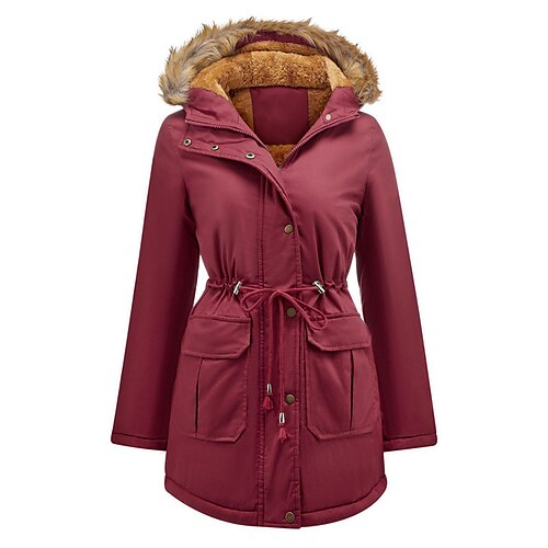 Women's Plus Size Winter Jacket Fleece Jacket Pocket Plain Outdoor Causal Long Sleeve Hooded Regular Winter Fall Light Army Green Black Wine L XL XXL 3XL 4XL
Women's Plus Size Winter Jacket Fleece Jacket Pocket Plain Outdoor Causal Long Sleeve Hooded Regular Winter Fall Light Army Green Black Wine L XL XXL 3XL 4XL