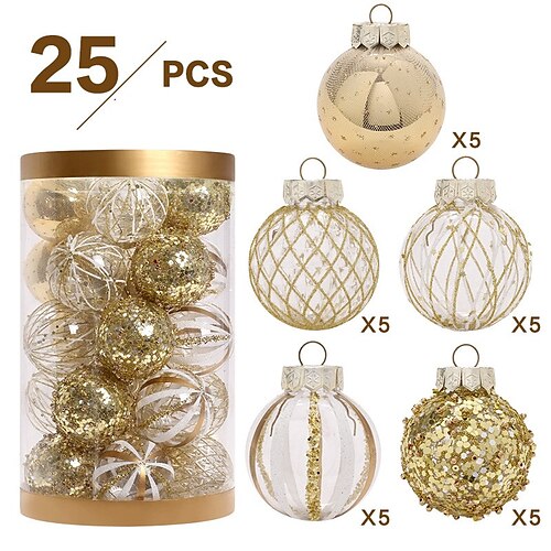 Christmas Ball Ornaments, Christmas Baubles Shatterproof Christmas Tree Decoration Balls for Xmas Hanging Decorations Party Home Festival Decor
Christmas Ball Ornaments, Christmas Baubles Shatterproof Christmas Tree Decoration Balls for Xmas Hanging Decorations Party Home Festival Decor
