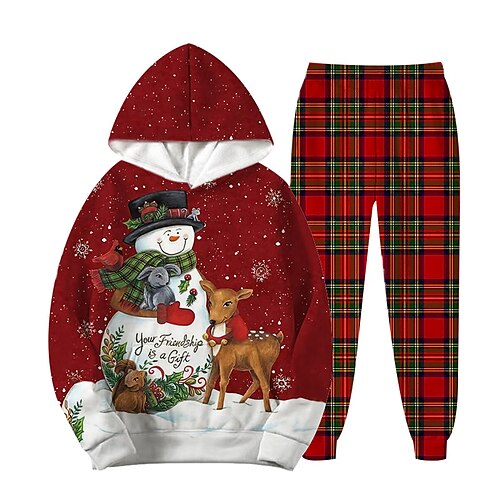 2 Pieces Kids Girls' Ugly Christmas Plaid Pants Suit Set Long Sleeve Vacation Christmas Gifts 7-13 Years Winter Green Wine / Cute / Fall
2 Pieces Kids Girls' Ugly Christmas Plaid Pants Suit Set Long Sleeve Vacation Christmas Gifts 7-13 Years Winter Green Wine / Cute / Fall