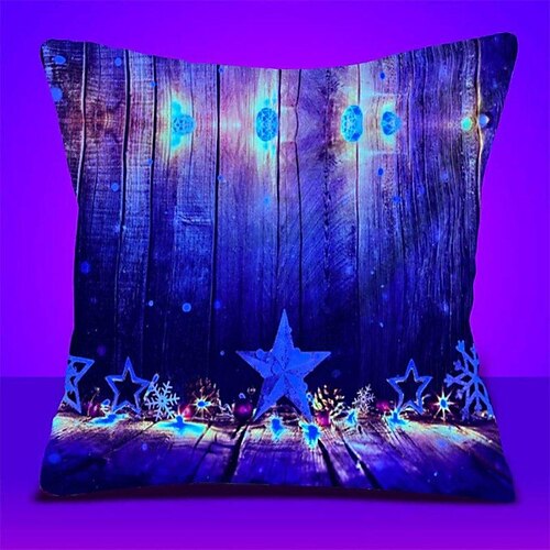 Blacklight UV Christmas Double Side Throw Pillow Cover Gift Soft Decorative Square Throw Pillow Cover Cushion Case Pillowcase for Sofa Bedroom Superior Quality Machine Washable
Blacklight UV Christmas Double Side Throw Pillow Cover Gift Soft Decorative Square Throw Pillow Cover Cushion Case Pillowcase for Sofa Bedroom Superior Quality Machine Washable