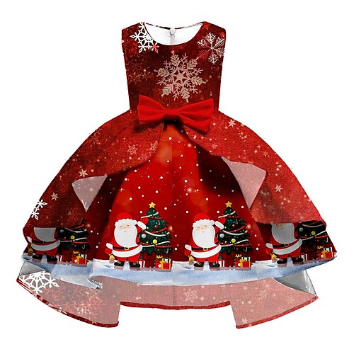 Kids Girls' Christmas Party Dress Santa Claus Snowflake A Line Dress Christmas Gifts Ruffle Crewneck Wine Knee-length Sleeveless Elegant Beautiful Dresses Christmas Winter Fall 2-13 Years
Kids Girls' Christmas Party Dress Santa Claus Snowflake A Line Dress Christmas Gifts Ruffle Crewneck Wine Knee-length Sleeveless Elegant Beautiful Dresses Christmas Winter Fall 2-13 Years