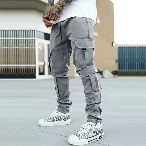 Per uomo Pantaloni cargo Pareggiatore Pantaloni Pantaloni casual A cordoncino Coulisse sulle gambe Multi tasca Liscio Comfort Traspirante Informale Per eventi Per uscire Sportivo Streetwear Verde
Per uomo Pantaloni cargo Pareggiatore Pantaloni Pantaloni casual A cordoncino Coulisse sulle gambe Multi tasca Liscio Comfort Traspirante Informale Per eventi Per uscire Sportivo Streetwear Verde