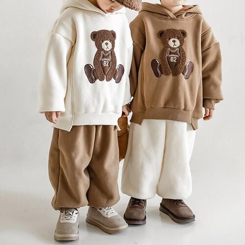 Kids Boys Hoodie Pants Clothing Set 2 Pieces Long Sleeve Brown Beige Bear Vacation Fashion Casual 3-10 Years
Kids Boys Hoodie Pants Clothing Set 2 Pieces Long Sleeve Brown Beige Bear Vacation Fashion Casual 3-10 Years