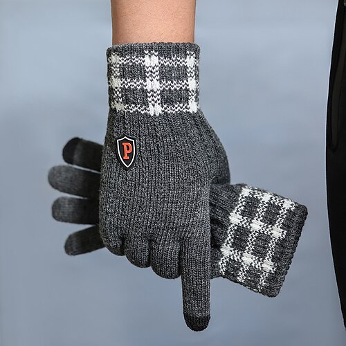 Men's Touchscreen Gloves Warm Winter Gloves Gift Daily Solid / Plain Color Polyester Casual 1 Pair
Men's Touchscreen Gloves Warm Winter Gloves Gift Daily Solid / Plain Color Polyester Casual 1 Pair