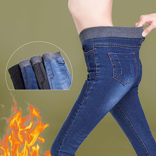 Women's Skinny Pants Trousers Jeans Denim Light Blue Dark Blue Grey High Waist Fashion Casual Office Daily High Elasticity Full Length S M L XL XXL / Slim
Women's Skinny Pants Trousers Jeans Denim Light Blue Dark Blue Grey High Waist Fashion Casual Office Daily High Elasticity Full Length S M L XL XXL / Slim