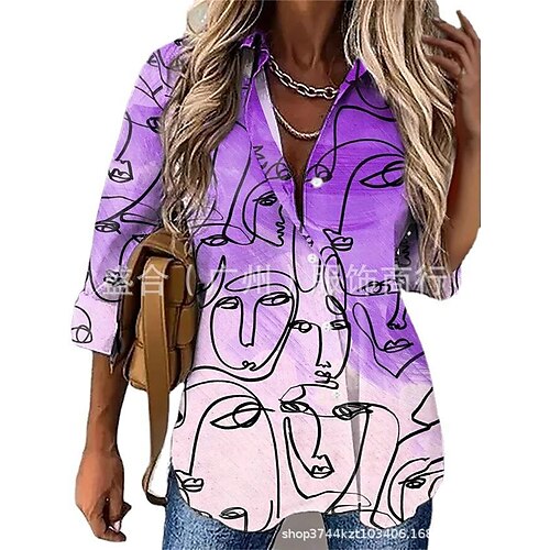 2022 amazon wish aliexpress europe and the united states spring and autumn new casual loose abstract print long-sleeved shirt women
2022 amazon wish aliexpress europe and the united states spring and autumn new casual loose abstract print long-sleeved shirt women
