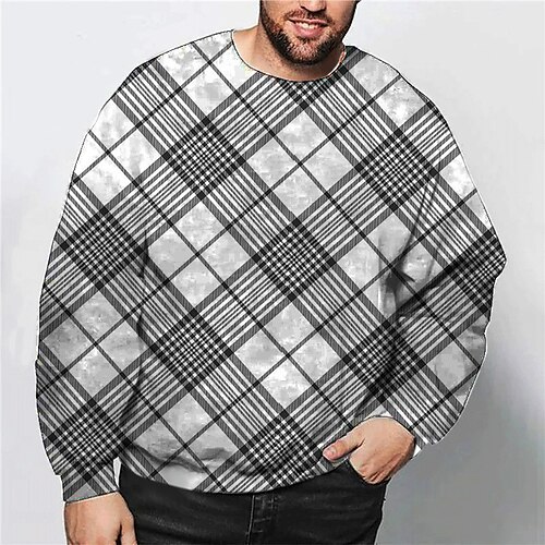Men's Plus Size Pullover Sweatshirt Big and Tall Graphic Crew Neck Long Sleeve Spring & Fall Basic Fashion Streetwear Comfortable Casual Sports Tops
Men's Plus Size Pullover Sweatshirt Big and Tall Graphic Crew Neck Long Sleeve Spring & Fall Basic Fashion Streetwear Comfortable Casual Sports Tops