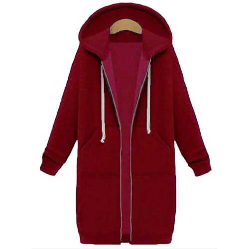 Women's Hoodie Zip Hoodie Sweatshirt Pullover Long Zipper Front Pocket Pink Wine Light gray Plain Daily Hooded Long Sleeve S M L XL XXL
Women's Hoodie Zip Hoodie Sweatshirt Pullover Long Zipper Front Pocket Pink Wine Light gray Plain Daily Hooded Long Sleeve S M L XL XXL
