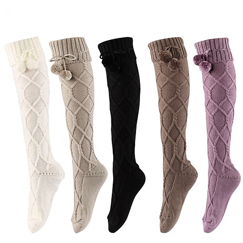 Women's Knee High Socks Home Daily Holiday Solid Color Polyester Spandex Basic Classic Warm Cute 1 Pair
Women's Knee High Socks Home Daily Holiday Solid Color Polyester Spandex Basic Classic Warm Cute 1 Pair