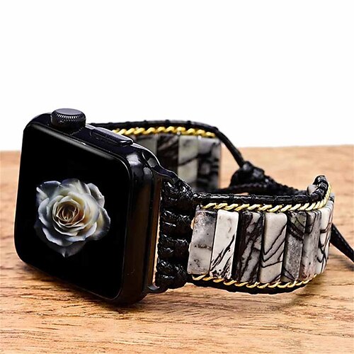 1PC Smart Watch Band Compatible with Apple iWatch Apple Watch Ultra 49mm Series 8/7/6/5/4/3/2/1 / SE Handmade Braided Rope for iWatch Smartwatch Strap Wristband Fabric Handmade Adjustable Breathable
1PC Smart Watch Band Compatible with Apple iWatch Apple Watch Ultra 49mm Series 8/7/6/5/4/3/2/1 / SE Handmade Braided Rope for iWatch Smartwatch Strap Wristband Fabric Handmade Adjustable Breathable