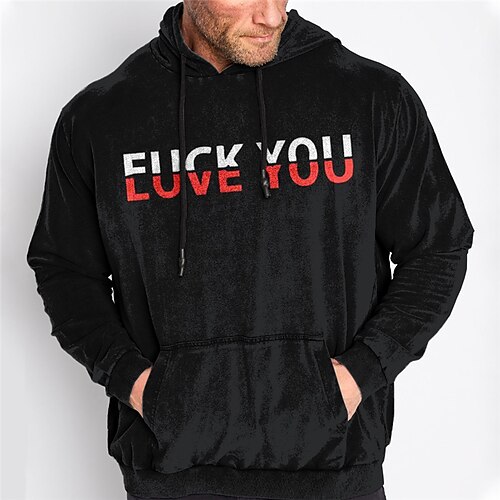 Men's Plus Size Pullover Hoodie Sweatshirt Big and Tall Letter Hooded Long Sleeve Spring & Fall Basic Fashion Streetwear Comfortable Daily Wear Vacation Tops
Men's Plus Size Pullover Hoodie Sweatshirt Big and Tall Letter Hooded Long Sleeve Spring & Fall Basic Fashion Streetwear Comfortable Daily Wear Vacation Tops