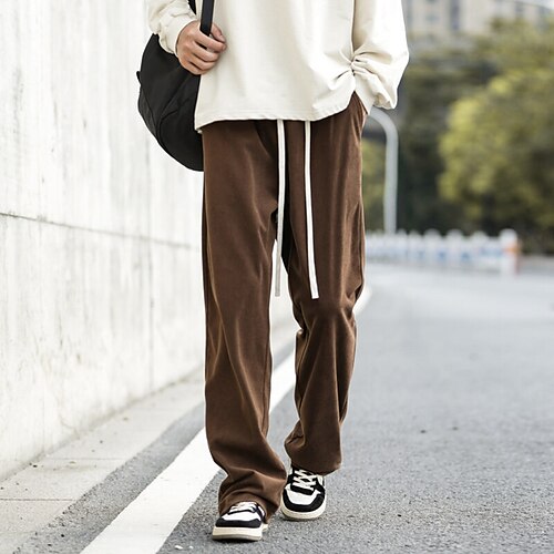 Men's Corduroy Pants Trousers Casual Pants Pocket Drawstring Elastic Waist Solid Color Comfort Breathable Full Length Daily Going out Streetwear Stylish Casual Khaki Dark Gray Micro-elastic
Men's Corduroy Pants Trousers Casual Pants Pocket Drawstring Elastic Waist Solid Color Comfort Breathable Full Length Daily Going out Streetwear Stylish Casual Khaki Dark Gray Micro-elastic
