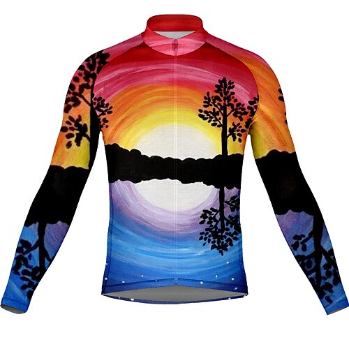 21Grams Men's Cycling Jersey Long Sleeve Bike Top with 3 Rear Pockets Mountain Bike MTB Road Bike Cycling Breathable Quick Dry Moisture Wicking Reflective Strips Red Spandex Sports Clothing Apparel
21Grams Men's Cycling Jersey Long Sleeve Bike Top with 3 Rear Pockets Mountain Bike MTB Road Bike Cycling Breathable Quick Dry Moisture Wicking Reflective Strips Red Spandex Sports Clothing Apparel
