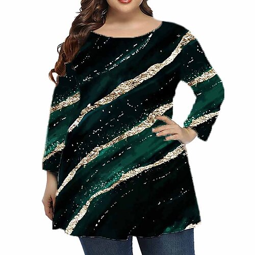 Women's Plus Size Tops Blouse Shirt Floral Print 3/4 Length Sleeve Crewneck Casual Daily Going out Polyester Fall Winter Blue Gray
Women's Plus Size Tops Blouse Shirt Floral Print 3/4 Length Sleeve Crewneck Casual Daily Going out Polyester Fall Winter Blue Gray