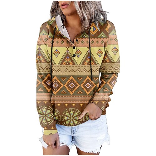 Women's Hoodie Sweatshirt Pullover Active Ethnic Front Pocket Pink khaki Rose Geometric Street Hoodie Long Sleeve S M L XL 2XL
Women's Hoodie Sweatshirt Pullover Active Ethnic Front Pocket Pink khaki Rose Geometric Street Hoodie Long Sleeve S M L XL 2XL
