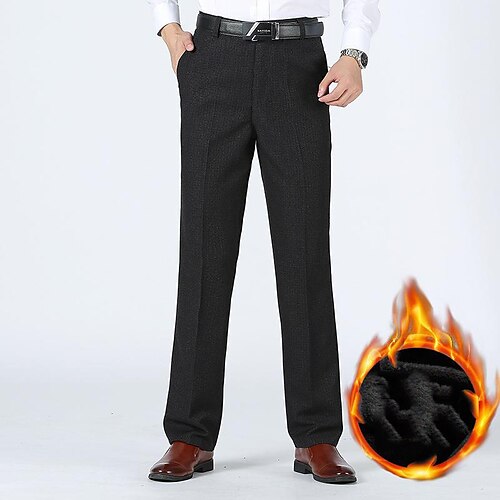 Men's Dress Pants Fleece Pants Winter Pants Trousers Pocket Solid Color Comfort Warm Business Casual Daily Retro Vintage Formal Black Dusty Blue Stretchy
Men's Dress Pants Fleece Pants Winter Pants Trousers Pocket Solid Color Comfort Warm Business Casual Daily Retro Vintage Formal Black Dusty Blue Stretchy