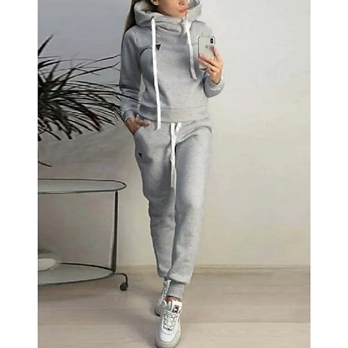 Women's Loungewear Sets Winter Nighty 2 Pieces Pure Color Sport Comfort Soft Home Daily Going out Polyester Warm Hoodie Long Sleeve Hoodie Pant Pocket Hoodie Winter Fall Blue Pink
Women's Loungewear Sets Winter Nighty 2 Pieces Pure Color Sport Comfort Soft Home Daily Going out Polyester Warm Hoodie Long Sleeve Hoodie Pant Pocket Hoodie Winter Fall Blue Pink