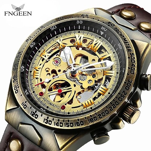 FNGEEN Men Watch Male Student Vintage Fashion Casual Bronze Automatic Mechanical Watch
FNGEEN Men Watch Male Student Vintage Fashion Casual Bronze Automatic Mechanical Watch