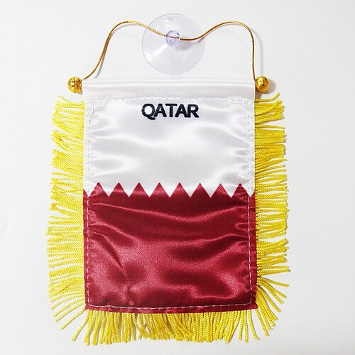 Qatar Small Banner Mini Flag 10 15cm Tassel Sucker Double-sided World Cup Fan Supplies
Qatar Small Banner Mini Flag 10 15cm Tassel Sucker Double-sided World Cup Fan Supplies