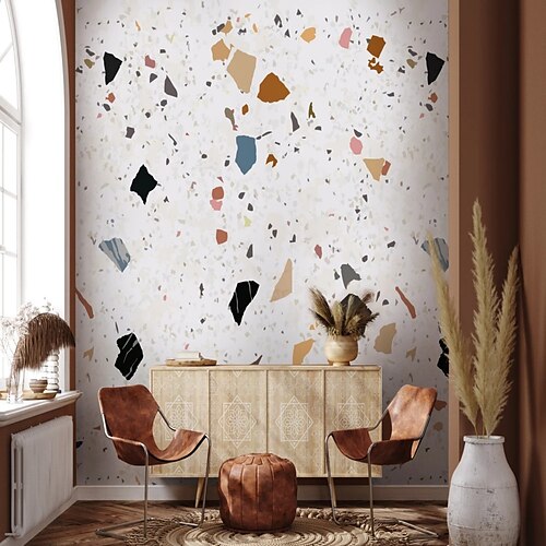 Terrazzo Pattern with Colorful Mural Wallpaper Wall Sticker Covering Print Peel and Stick Removable PVC/Vinyl Material Self Adhesive/Adhesive Required Wall Decor Wall Mural for Living Room Bedroom
Terrazzo Pattern with Colorful Mural Wallpaper Wall Sticker Covering Print Peel and Stick Removable PVC/Vinyl Material Self Adhesive/Adhesive Required Wall Decor Wall Mural for Living Room Bedroom