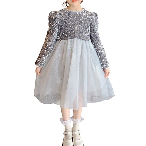 Kids Girls' Dress Solid Colored A Line Dress Dress Performance Princess Dress 3-10 Years Winter Silver Red
Kids Girls' Dress Solid Colored A Line Dress Dress Performance Princess Dress 3-10 Years Winter Silver Red