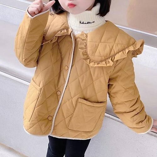 Kids Girls' Coat Outerwear Plain Long Sleeve Coat Daily Cotton Basic Cool Blue Yellow Winter Fall 2-6 Years
Kids Girls' Coat Outerwear Plain Long Sleeve Coat Daily Cotton Basic Cool Blue Yellow Winter Fall 2-6 Years