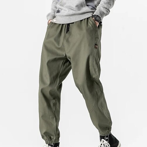 Men's Joggers Trousers Casual Pants Pocket Drawstring Elastic Waist Solid Color Breathable Soft Daily Going out Streetwear 100% Cotton Fashion Chic & Modern Army Green Khaki Micro-elastic
Men's Joggers Trousers Casual Pants Pocket Drawstring Elastic Waist Solid Color Breathable Soft Daily Going out Streetwear 100% Cotton Fashion Chic & Modern Army Green Khaki Micro-elastic