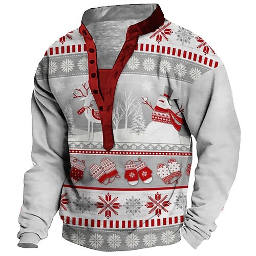 Men's Sweatshirt Pullover Gray Standing Collar Snowman Graphic Prints Print Casual Daily Sports 3D Print Streetwear Designer Casual Spring & Fall Clothing Apparel Hoodies Sweatshirts Long Sleeve
Men's Sweatshirt Pullover Gray Standing Collar Snowman Graphic Prints Print Casual Daily Sports 3D Print Streetwear Designer Casual Spring & Fall Clothing Apparel Hoodies Sweatshirts Long Sleeve