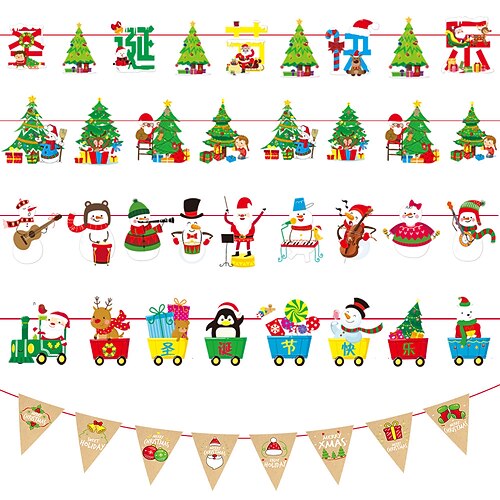 2pcs Christmas Courtyard Decorations Christmas Flag Hanging Paper Cartoon Christmas Flag Hanging Holiday Banner Party Decoration Flag Hanging
2pcs Christmas Courtyard Decorations Christmas Flag Hanging Paper Cartoon Christmas Flag Hanging Holiday Banner Party Decoration Flag Hanging