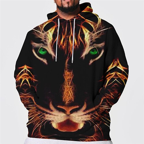 Per uomo Plus Size Felpa con cappuccio pullover Grande e alto Tigre Con cappuccio Manica lunga Primavera & Autunno Essenziale Di tendenza Streetwear Comodo Da tutti i giorni Da mare Top
Per uomo Plus Size Felpa con cappuccio pullover Grande e alto Tigre Con cappuccio Manica lunga Primavera & Autunno Essenziale Di tendenza Streetwear Comodo Da tutti i giorni Da mare Top