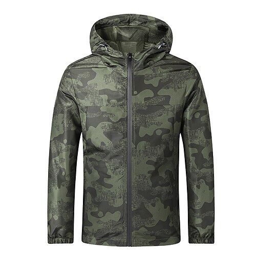 Men's Casual Jacket Rain Jacket Windbreaker Durable Casual / Daily Daily Wear Vacation To-Go Zipper Hooded Warm Ups Comfort Leisure Jacket Outerwear Camo / Camouflage Pocket Black Green Blue
Men's Casual Jacket Rain Jacket Windbreaker Durable Casual / Daily Daily Wear Vacation To-Go Zipper Hooded Warm Ups Comfort Leisure Jacket Outerwear Camo / Camouflage Pocket Black Green Blue