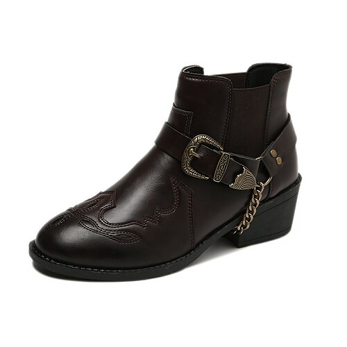 Women's Boots Daily Plus Size Booties Ankle Boots Winter Low Heel Round Toe Casual PU Leather Loafer Solid Colored Light Brown Black Coffee
Women's Boots Daily Plus Size Booties Ankle Boots Winter Low Heel Round Toe Casual PU Leather Loafer Solid Colored Light Brown Black Coffee