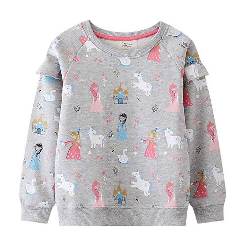 Kids Girls' Sweatshirt Unicorn School Long Sleeve Active 3-6 Years Winter Gray
Kids Girls' Sweatshirt Unicorn School Long Sleeve Active 3-6 Years Winter Gray