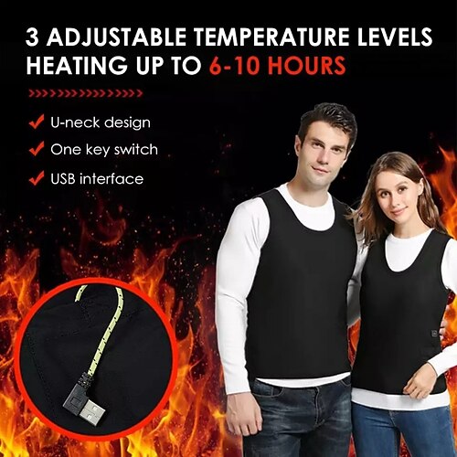 Winter Electronic USB Heated Jacket Women Men Warm Vest Infrared Heated Waistcoat For Camping Cycling Thermal Clothing
Winter Electronic USB Heated Jacket Women Men Warm Vest Infrared Heated Waistcoat For Camping Cycling Thermal Clothing