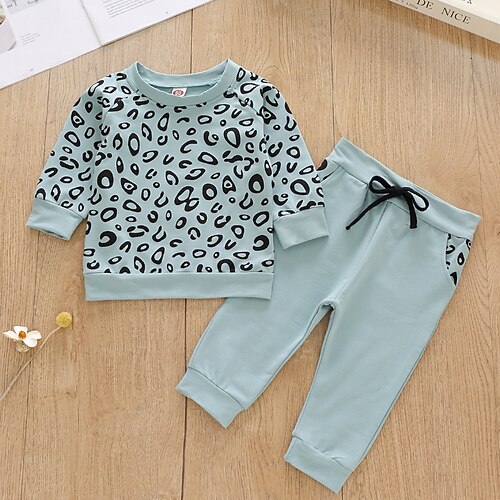 2 Pieces Toddler Boys Sweatshirt & Pants Outfit Leopard Long Sleeve Cotton Set Outdoor Fashion Daily Winter Fall 3-7 Years Light Blue
2 Pieces Toddler Boys Sweatshirt & Pants Outfit Leopard Long Sleeve Cotton Set Outdoor Fashion Daily Winter Fall 3-7 Years Light Blue