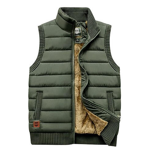 Men's Vest Fleece Vest Warm Breathable Soft Daily Wear Going out Festival Zipper Standing Collar Basic Business Casual Jacket Outerwear Solid Colored Pocket Black khaki Military Green
Men's Vest Fleece Vest Warm Breathable Soft Daily Wear Going out Festival Zipper Standing Collar Basic Business Casual Jacket Outerwear Solid Colored Pocket Black khaki Military Green