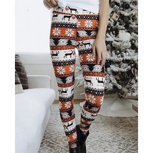 Women's Tights Leggings Orange Christmas Athleisure Leisure Sports Full Length Tummy Control Snowflake S M L XL 2XL
Women's Tights Leggings Orange Christmas Athleisure Leisure Sports Full Length Tummy Control Snowflake S M L XL 2XL