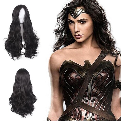 cosplay parykk vidunder kvinne krøllet side del maskin laget parykk lang svart parykk-637 syntetisk hår kvinner cosplay kreativ myk naturlig svart / fest
cosplay parykk vidunder kvinne krøllet side del maskin laget parykk lang svart parykk-637 syntetisk hår kvinner cosplay kreativ myk naturlig svart / fest