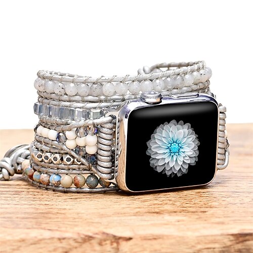 1PC Smart Watch Band Compatible with Apple iWatch Apple Watch Ultra 49mm Series 8/7/6/5/4/3/2/1 / SE Decorative Rings Loops for iWatch Smartwatch Strap Wristband Fabric Handmade Adjustable Breathable
1PC Smart Watch Band Compatible with Apple iWatch Apple Watch Ultra 49mm Series 8/7/6/5/4/3/2/1 / SE Decorative Rings Loops for iWatch Smartwatch Strap Wristband Fabric Handmade Adjustable Breathable