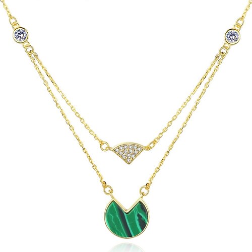 Necklace Clear Malachite S925 Sterling Silver Women's Simple Elegant Classic Luminous Cool Geometric Necklace For Wedding Engagement
Necklace Clear Malachite S925 Sterling Silver Women's Simple Elegant Classic Luminous Cool Geometric Necklace For Wedding Engagement