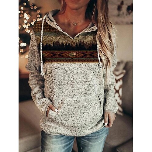 Women's Hoodie Sweatshirt Pullover Active Front Pocket Green Blue Yellow Geometric Street Hoodie Long Sleeve S M L XL 2XL 3XL
Women's Hoodie Sweatshirt Pullover Active Front Pocket Green Blue Yellow Geometric Street Hoodie Long Sleeve S M L XL 2XL 3XL