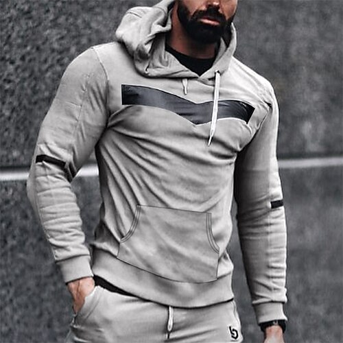 Men's Pullover Hoodie Sweatshirt Gray Hooded Color Block Sports Outdoor Streetwear Casual Big and Tall Esencial Spring Clothing Apparel Hoodies Sweatshirts Long Sleeve / Winter / Fall / Winter
Men's Pullover Hoodie Sweatshirt Gray Hooded Color Block Sports Outdoor Streetwear Casual Big and Tall Esencial Spring Clothing Apparel Hoodies Sweatshirts Long Sleeve / Winter / Fall / Winter