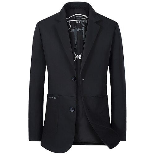 Men's Office Blazer Regular Standard Fit Solid Colored Single Breasted Two-buttons Beige Grey Black 2022
Men's Office Blazer Regular Standard Fit Solid Colored Single Breasted Two-buttons Beige Grey Black 2022