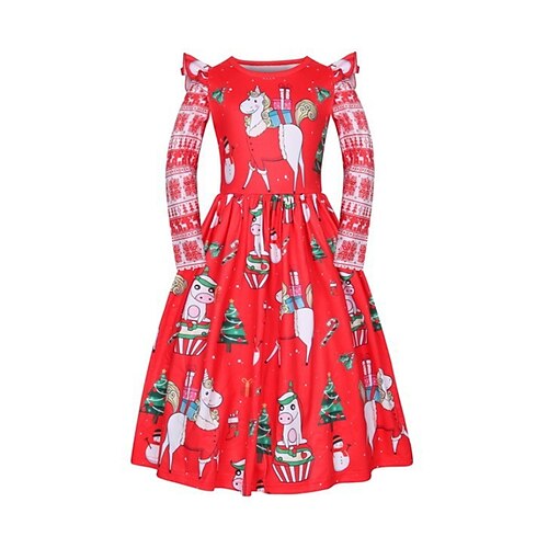 Kids Girls' Ugly Christmas Dress Cartoon Unicorn Christmas Tree A Line Dress Outdoor Christmas Gifts Red Midi Long Sleeve Active Fashion Dresses Christmas Winter Fall Regular Fit 3-7 Years
Kids Girls' Ugly Christmas Dress Cartoon Unicorn Christmas Tree A Line Dress Outdoor Christmas Gifts Red Midi Long Sleeve Active Fashion Dresses Christmas Winter Fall Regular Fit 3-7 Years