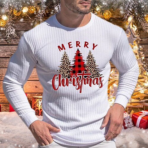 Men's T shirt Tee Christmas t shirts Graphic Santa Claus Crew Neck Green Red Brown Beige White Print Christmas Street Long Sleeve Print Clothing Apparel Fashion Designer Casual Comfortable / Sports
Men's T shirt Tee Christmas t shirts Graphic Santa Claus Crew Neck Green Red Brown Beige White Print Christmas Street Long Sleeve Print Clothing Apparel Fashion Designer Casual Comfortable / Sports